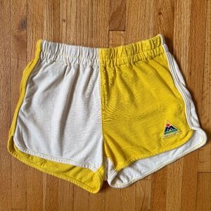 Mother ‘Run into trouble’ Yellow and White Shorts